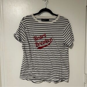 Heartbreaker Striped Short Sleeve Tee